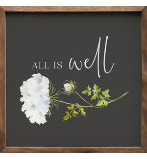 All Is Well Flower Black